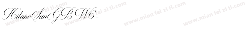 HitanoSanGB W6字体转换
